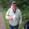 BaRo (Roger Baker) with his newly acquired GUGGS mug at High Offley on the Shropshire Union Canal, September 2021.
