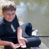 WhCa (Charlie Whitson), a new member who gained entrance to the Society by catching his initial fish at the gudgeon stream swim of the Aylesbury Arm in July 2023.