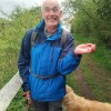 John Tompkins made the mistake of stopping to talk to us and just a few minutes a whip was thrust into his hand. Almost immediately he caught a gudgeon and so became new member ToJo! His walking companion, Glenys McKenna, also caught an 8.7g gudgeon to put her as McGl at the top of the 2025 GLAM list. Slapton, Grand Union Canal, April 2025.